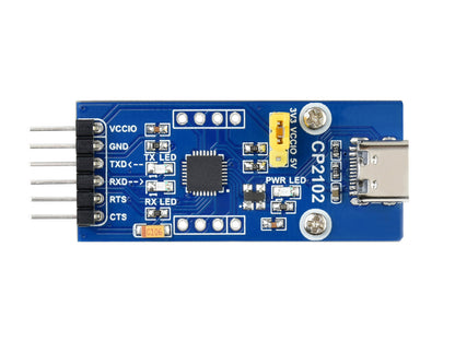 CP2102 USB UART Board (Type C), USB To TTL (UART) Communication Module, USB-C Connector