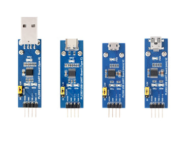 PL2303 USB To UART (TTL) Communication Module, Micro / Mini / Type A / Type C Connector