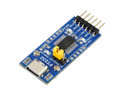 FT232 USB UART Board (Type C), USB To UART (TTL) Communication Module, USB-C Connector