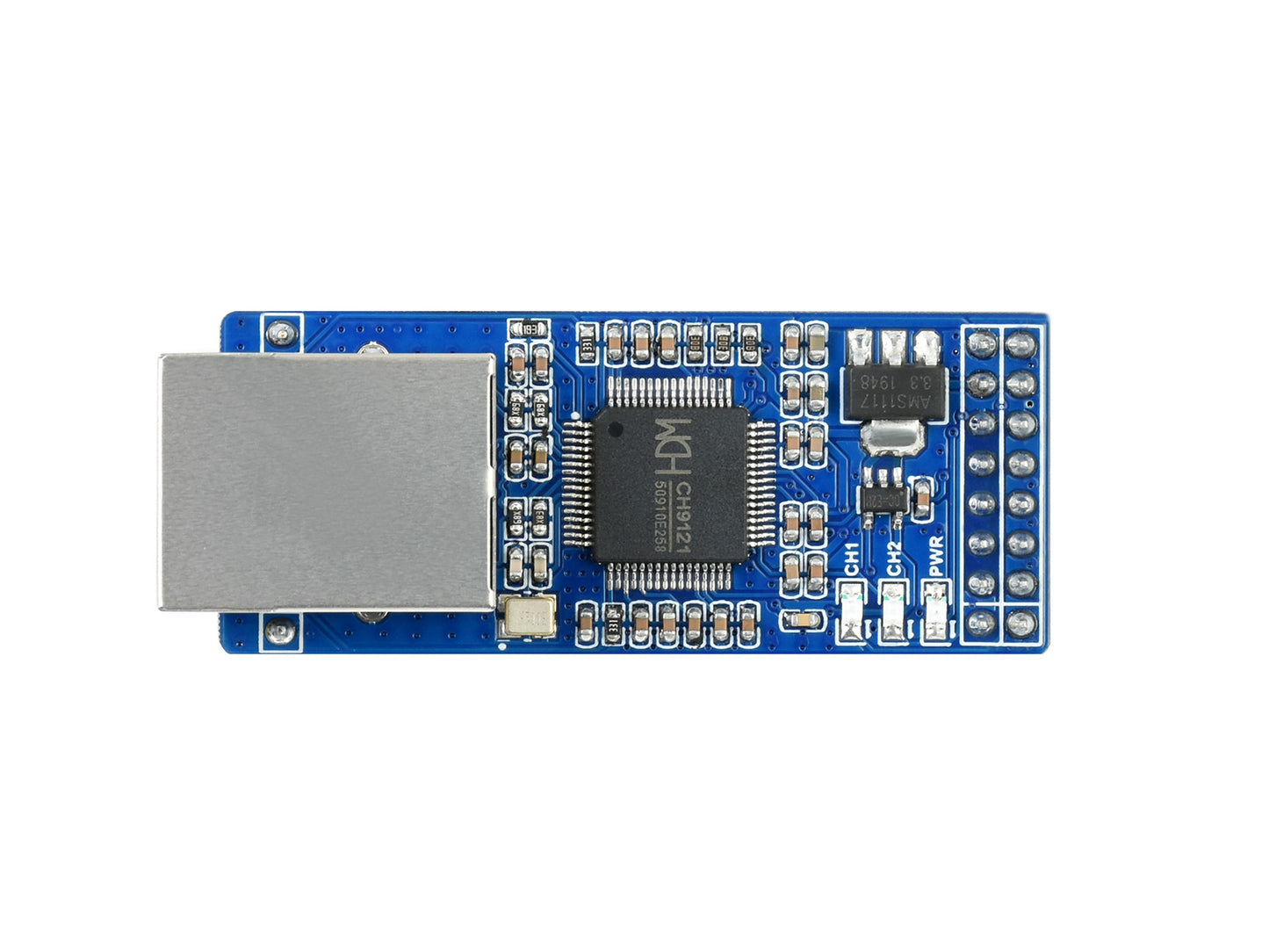 2-CH UART To Ethernet Converter, Serial Port Transparent Transmission Module