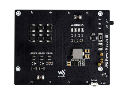 Uninterruptible Power Supply UPS Module (B) for Jetson Nano, 5V Output, up to 5A Current, Pogo Pins Connector