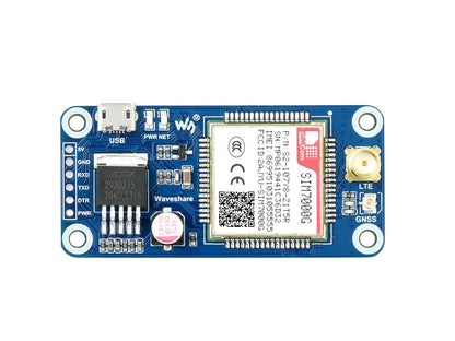 SIM7000G NB-IoT / Cat-M / EDGE / GPRS HAT for Raspberry Pi, GNSS, Global Band Support