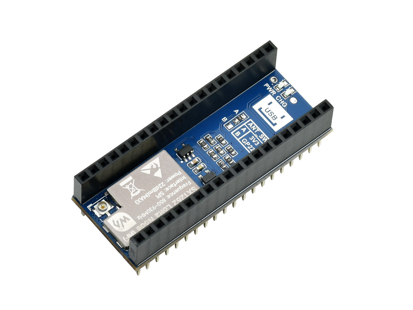 SX1262 LoRa Node Module for Raspberry Pi Pico, LoRaWAN, Choice Of Frequency Band