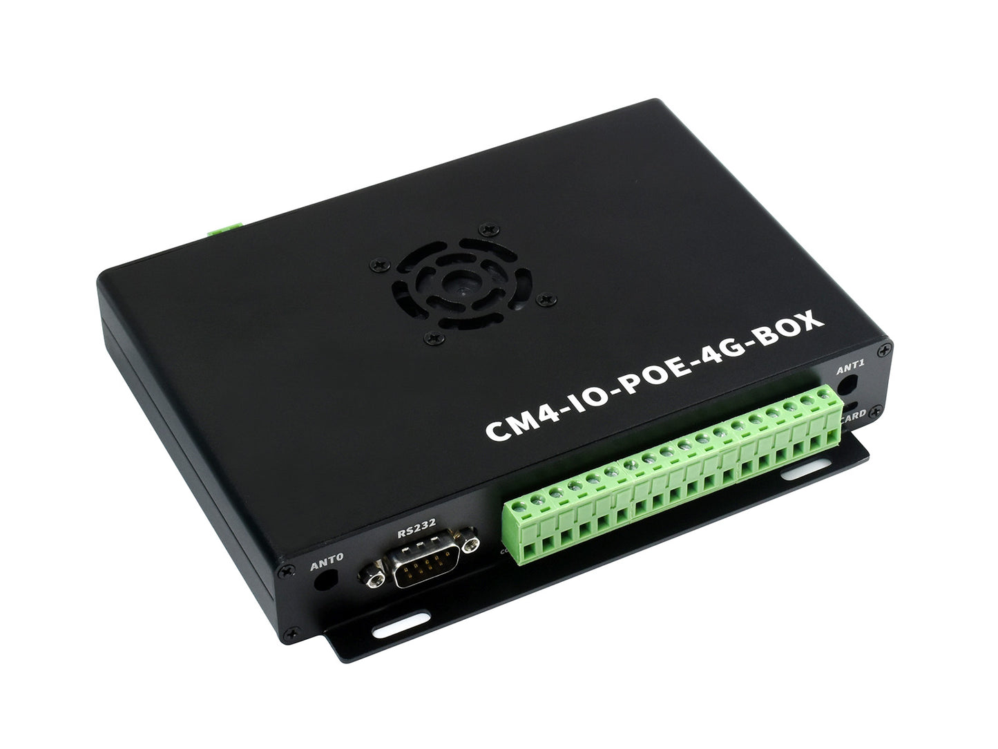 Industrial IoT Mini-Computer Based on Raspberry Pi Compute Module 4 (NOT Included), PoE, 5G/4G, Metal Case, Cooling Fan