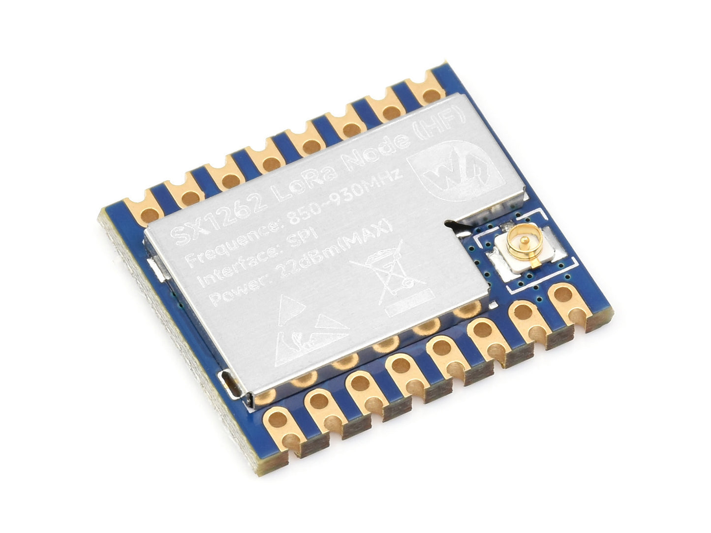 Core1262 LF/HF LoRa Module, SX1262 chip, Long-Range Communication, Anti-Interference, Suitable for Sub-GHz band