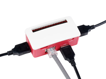 Ethernet / USB HUB BOX for Raspberry Pi Zero Series, 1x RJ45, 3x USB 2.0