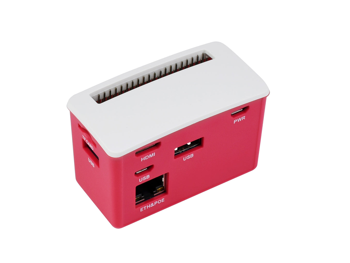 PoE Ethernet / USB HUB BOX for Raspberry Pi Zero Series, 3x USB 2.0, 802.3af-Compliant