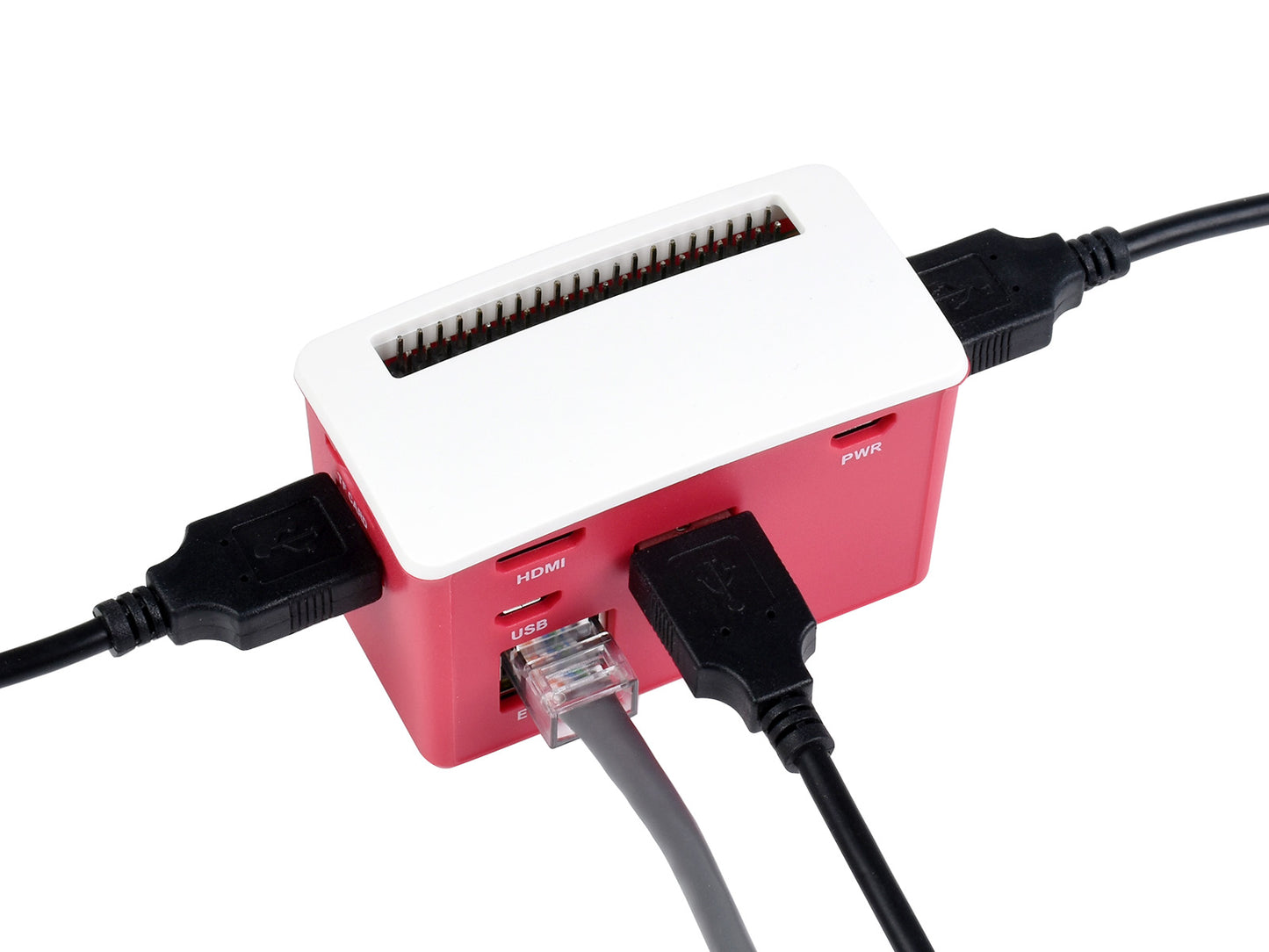 PoE Ethernet / USB HUB BOX for Raspberry Pi Zero Series, 3x USB 2.0, 802.3af-Compliant