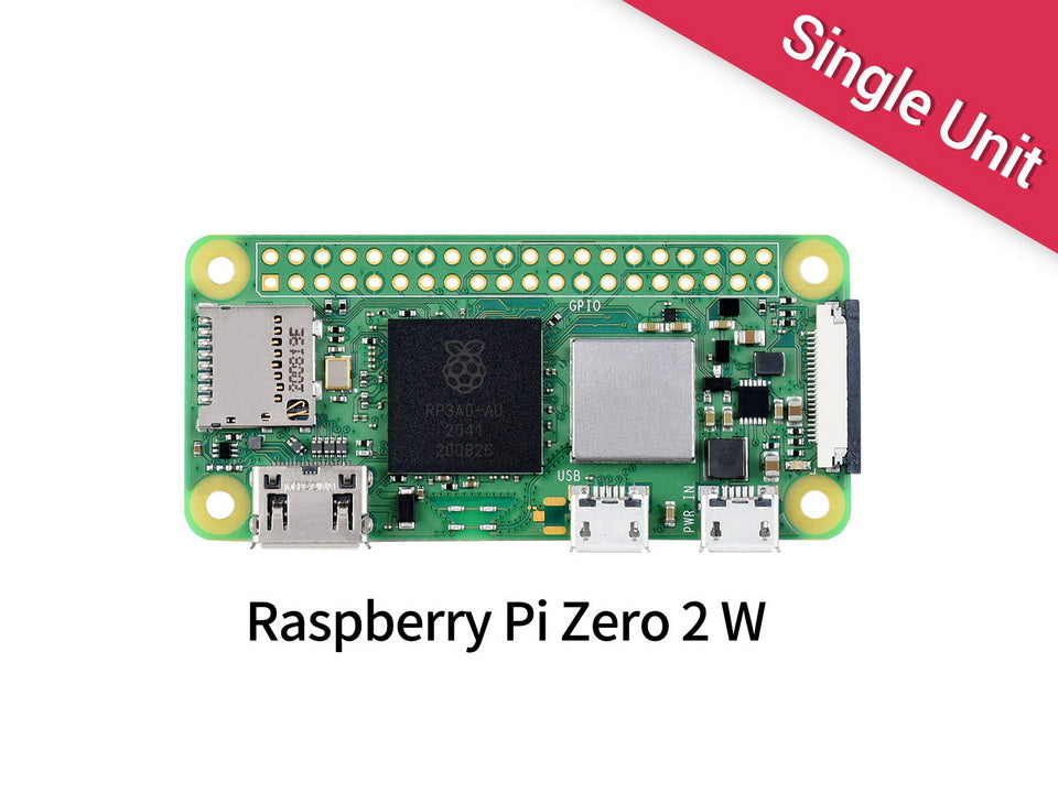 Raspberry Pi Zero 2 W, Five Times Faster, Quad-core ARM Processor