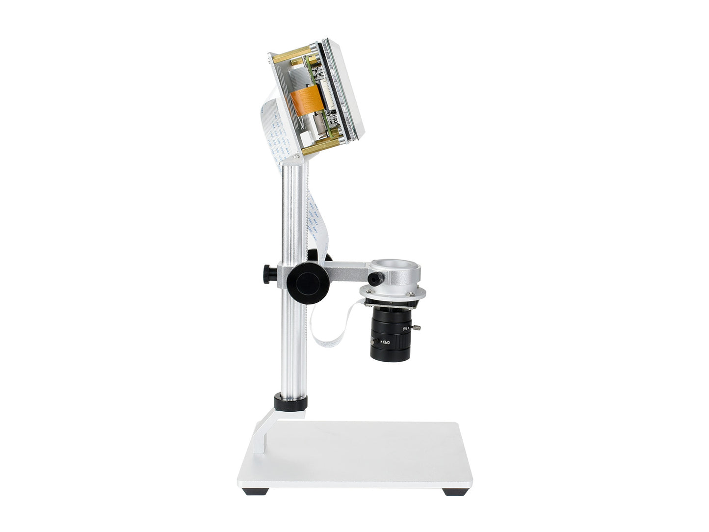 Raspberry Pi Microscope Kit, 12MP Visual Magnification, Microscope Screen Bracket
