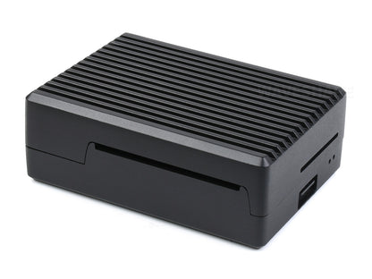 Aluminum Stripe Grooved Case for Raspberry Pi 4, Inner Heatsink Pillars