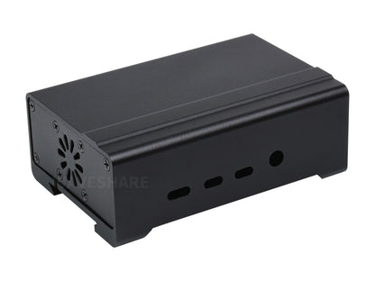DIN Rail Aluminum Case for Raspberry Pi 4, with Cooling Fan and Heatsinks