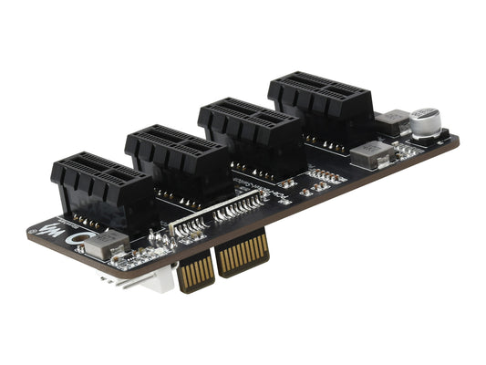 Extended 4-Ch PCIe Gen 2 ×1 Expander, Stable Performance, Driver-Free