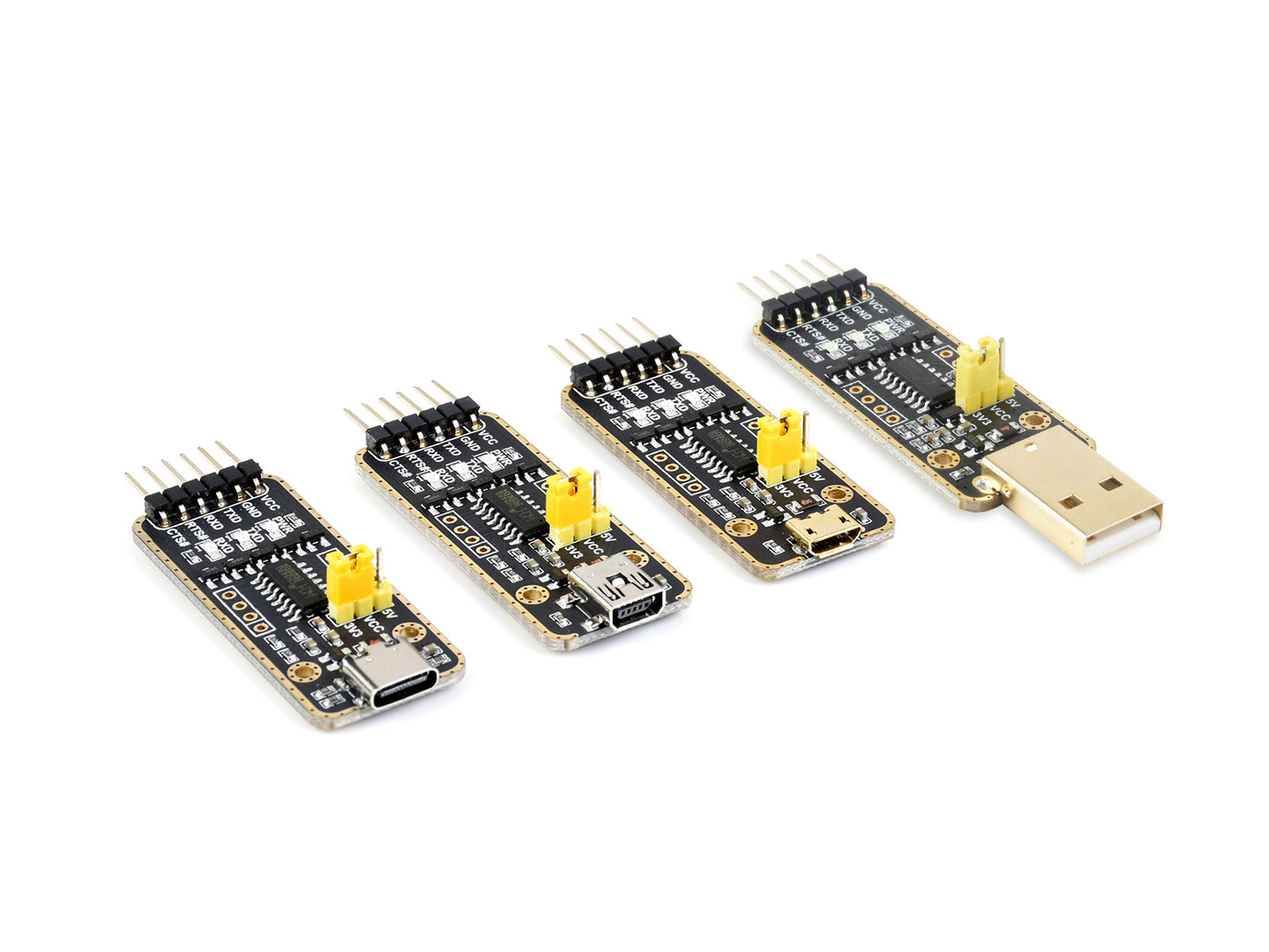 USB To UART Module, Micro / Mini / Type-A / Type-C Connectors, High Baud Rate Transmission