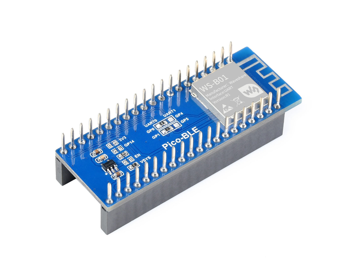 Dual-Mode Bluetooth Module for Raspberry Pi Pico, SPP / BLE, Bluetooth 5.1