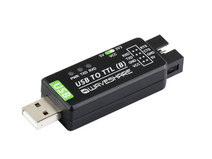 Industrial USB TO TTL Converter, Original CH343G Onboard, Multi Protection & Systems Support