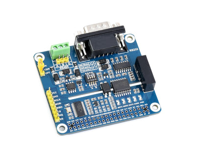 Isolated RS485 RS232 Expansion HAT for Raspberry Pi, SPI Control
