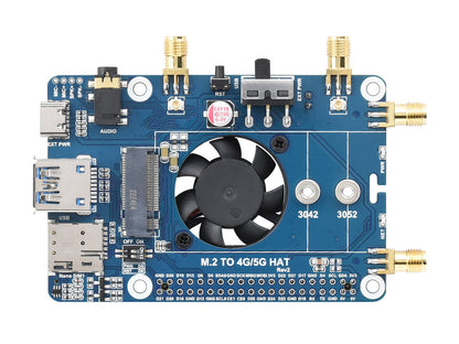 Raspberry Pi LTE Cat 6 Communication HAT, LTE-A Global Multi-band, GNSS Positioning, comes with EM060K-GL Module