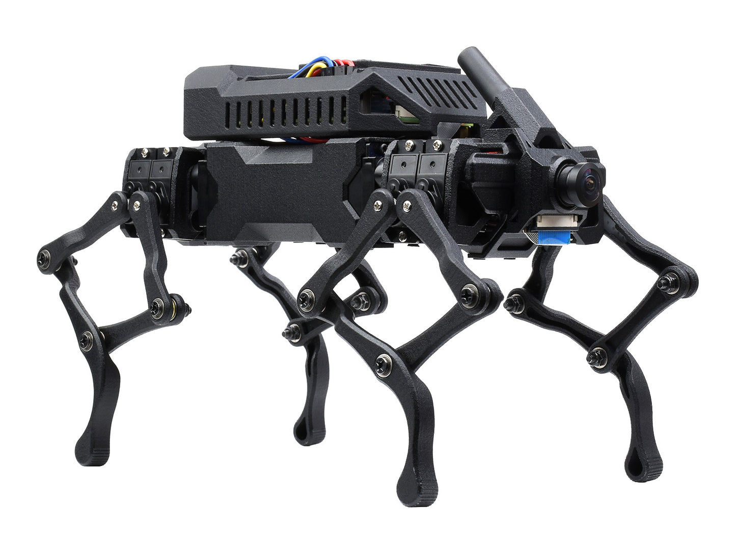 WAVEGO, 12-DOF Bionic Dog-Like Robot, Open Source for ESP32 And PI4B, Facial Recognition, Color Tracking, Motion Detection