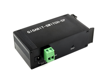 Industrial 5P Gigabit Ethernet Switch, Full-Duplex 10/100/1000M, DIN Rail Mount