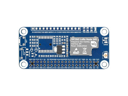 SX1262 LoRaWAN Node Module Expansion Board for Raspberry Pi, With Magnetic CB antenna, Options For Frequency Band And GNSS Function