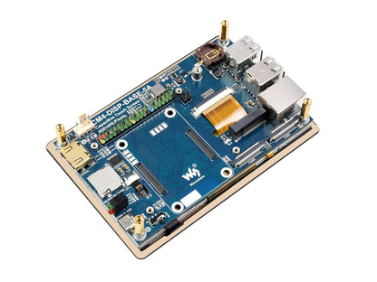 5″ Touch Screen Expansion for Raspberry Pi CM4, PoE Header, Gigabit Ethernet, 4K Output