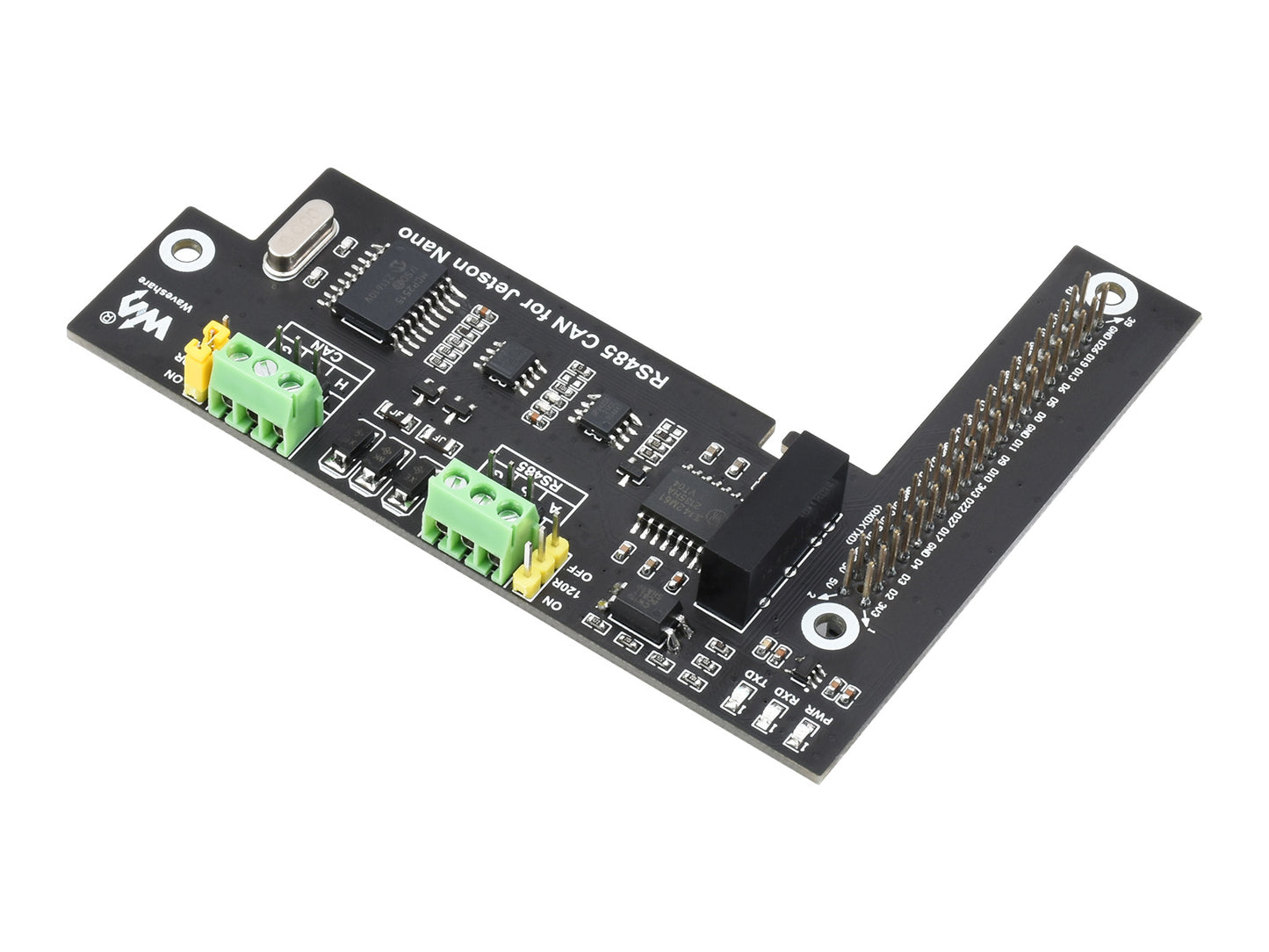 RS485 CAN Expansion Board for Jetson Nano, Digital Isolation, Built-In Protection Circuit