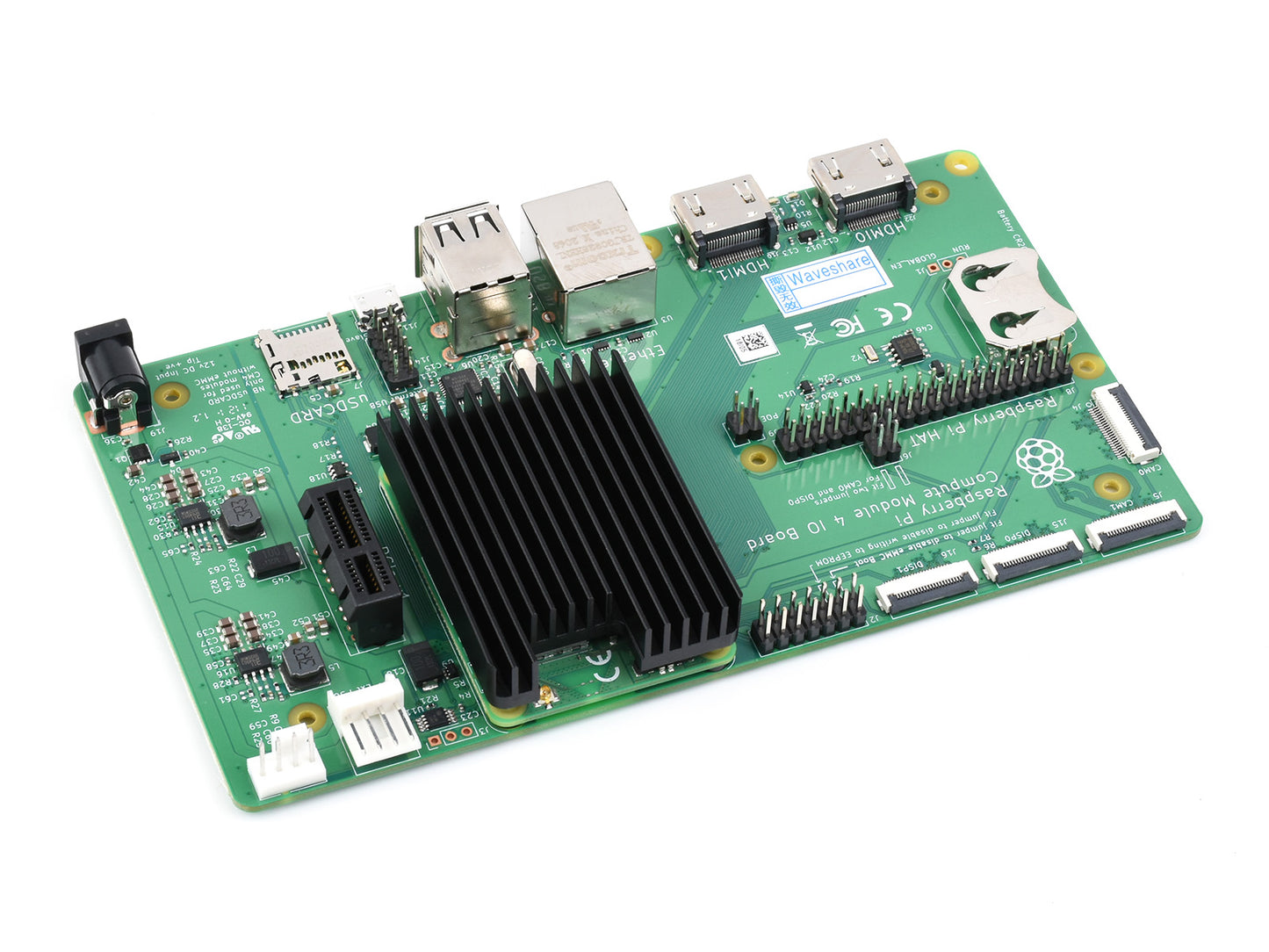 Dedicated Aluminum Heatsink for Raspberry Pi Compute Module 4 CM4, with Antenna Notch