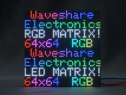 RGB Full-Color LED Matrix Panel, 3mm Pitch, 64×64 Pixels, Adjustable Brightness