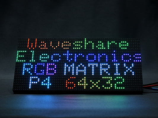 RGB Full-Color LED Matrix Panel, 4mm Pitch, 64×32 Pixels, Adjustable Brightness