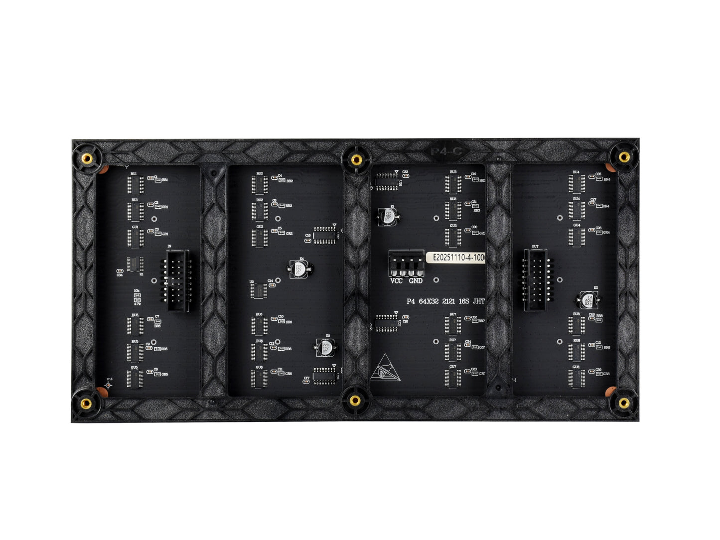 RGB Full-Color LED Matrix Panel, 4mm Pitch, 64×32 Pixels, Adjustable Brightness