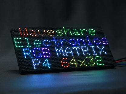 RGB Full-Color LED Matrix Panel, 4mm Pitch, 64×32 Pixels, Adjustable Brightness