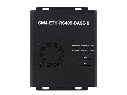 Dual ETH Mini-Computer For Raspberry Pi Compute Module 4(NOT Included), Gigabit Ethernet, 4CH Isolated RS485