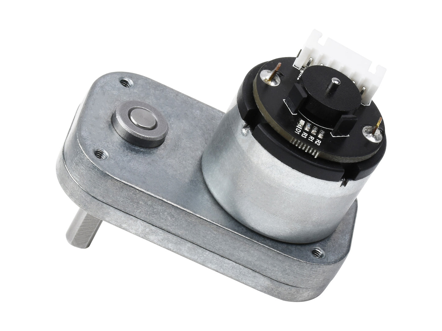 L-shaped Permanent Magnet DC Gear Motor, Magnetic Hall Encoder, All-metal Gear Motor