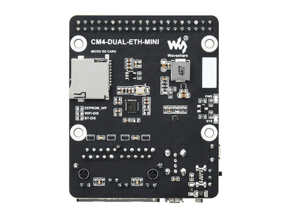 Mini Dual Gigabit Ethernet Base Board Designed for Raspberry Pi Compute Module 4