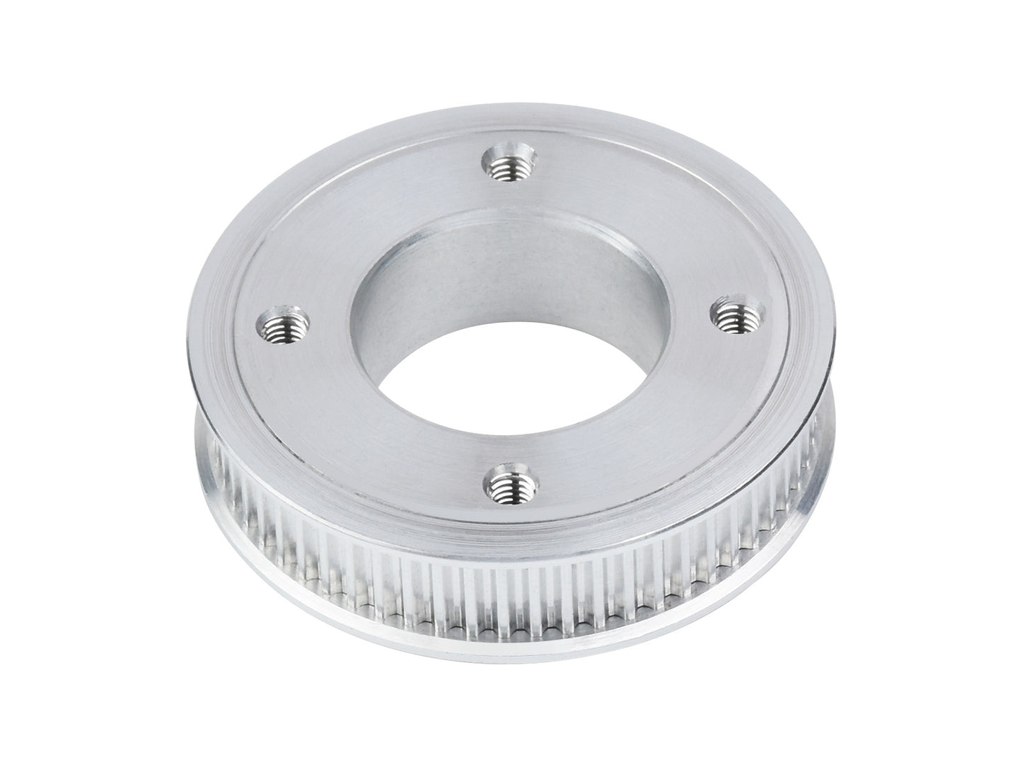 2GT 60 Teeth Aluminum Timing Pulley, 19mm Center Bore Diameter, with 4 Flat Holes