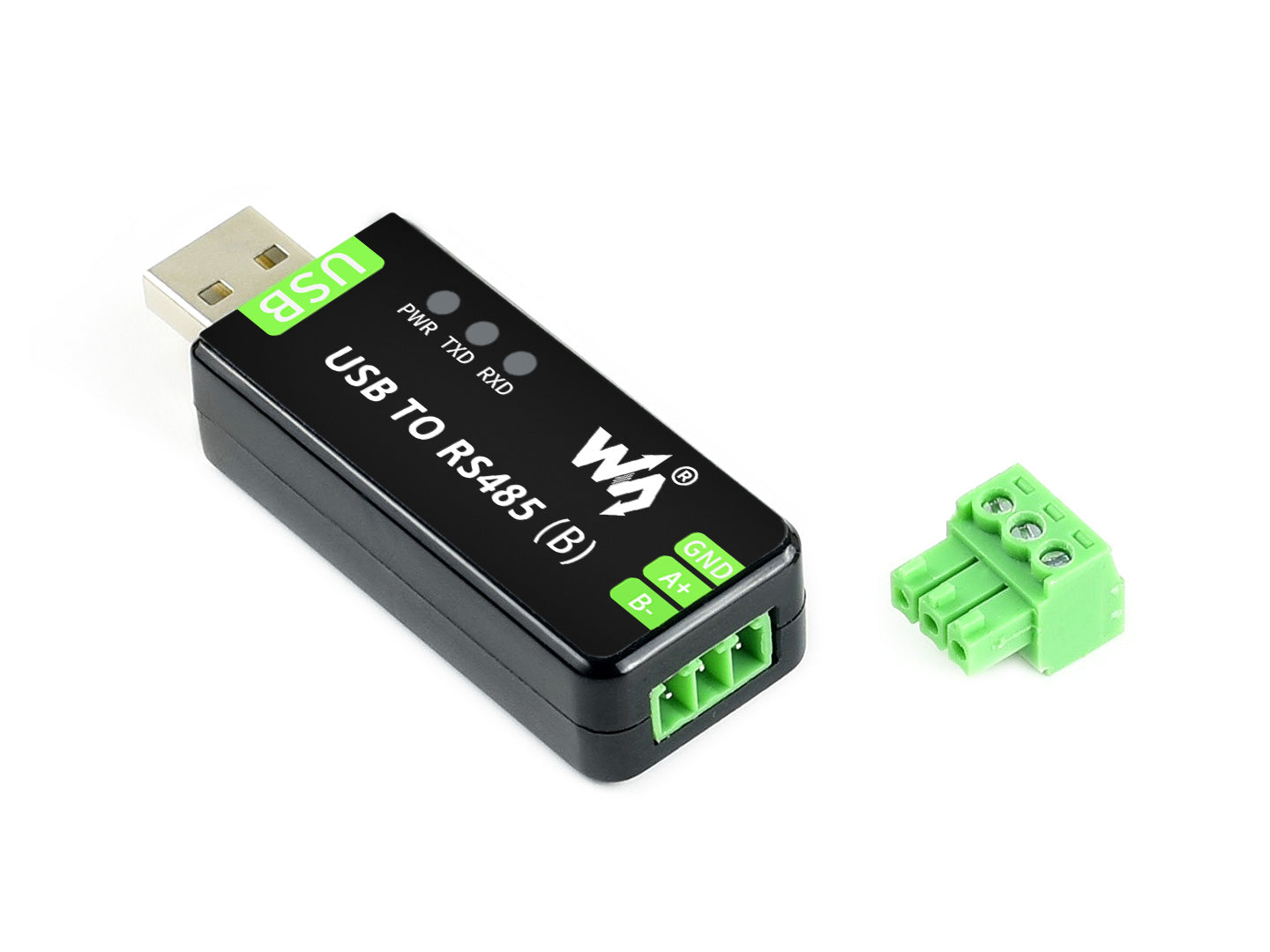 Industrial USB TO RS485 Bidirectional Converter, Onboard original CH343G, Multi-Protection Circuits