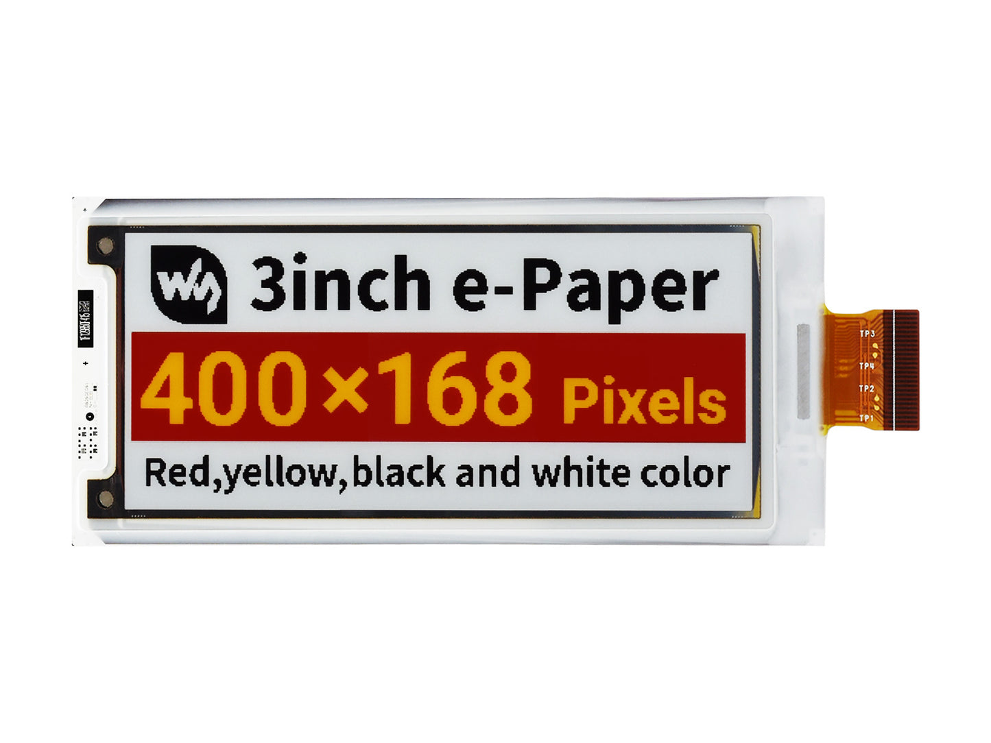 3inch e-Paper (G) raw display, 400 × 168, SPI Interface