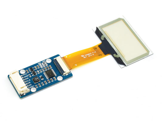 1.51inch Transparent OLED, 128×64 Resolution, SPI/I2C Interfaces, light blue color display