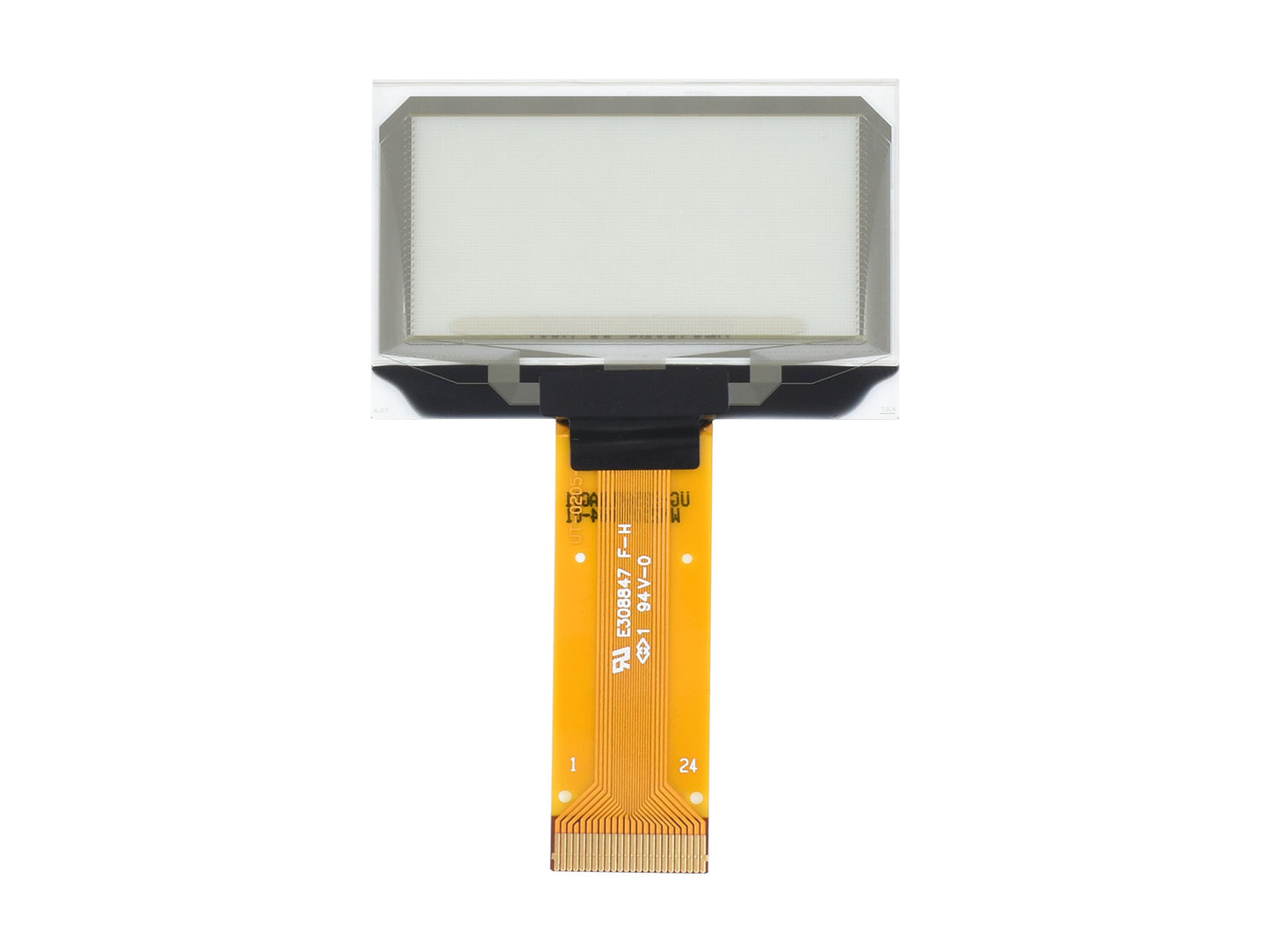 1.51inch Transparent OLED, 128×64 Resolution, SPI/I2C Interfaces, light blue color display