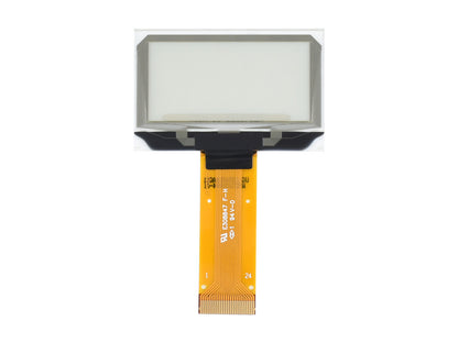 1.51inch Transparent OLED, 128×64 Resolution, SPI/I2C Interfaces, light blue color display