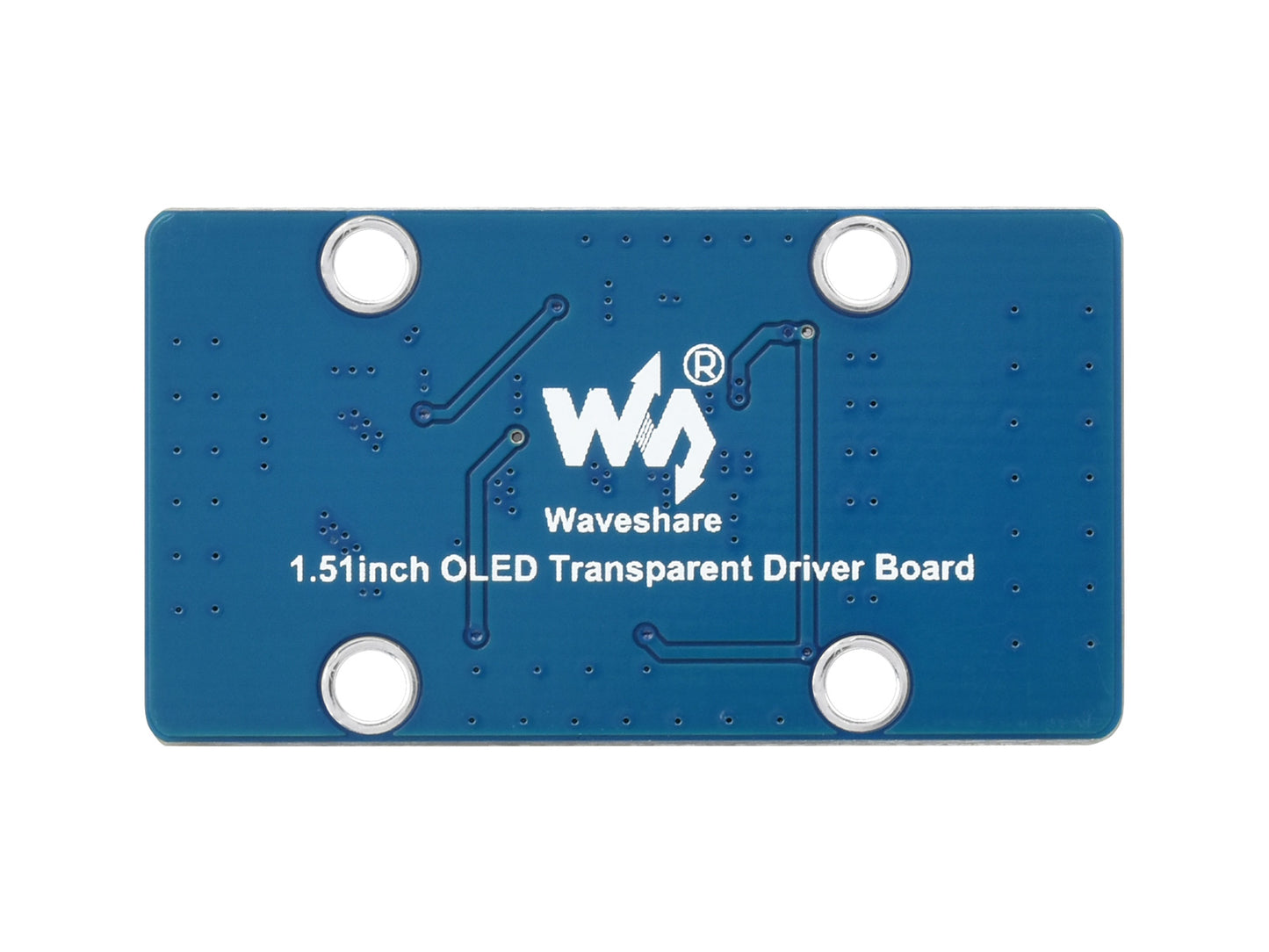 1.51inch Transparent OLED, 128×64 Resolution, SPI/I2C Interfaces, light blue color display