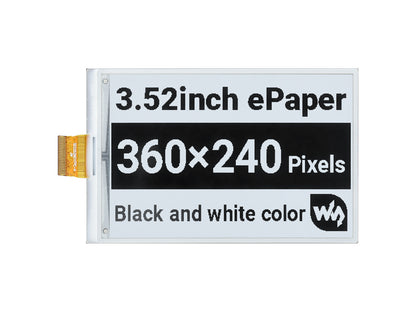 3.52inch e-Paper raw display, 360 × 240, SPI Interface