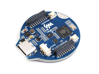 RP2040 MCU Board, With 1.28inch Round LCD, accelerometer and gyroscope Sensor