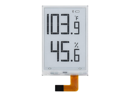 1.9inch Segment E-Paper Raw Display, 91 Segments, I2C Bus, Ideal for Temperature and humidity meter, Humidifier, Digital Meter