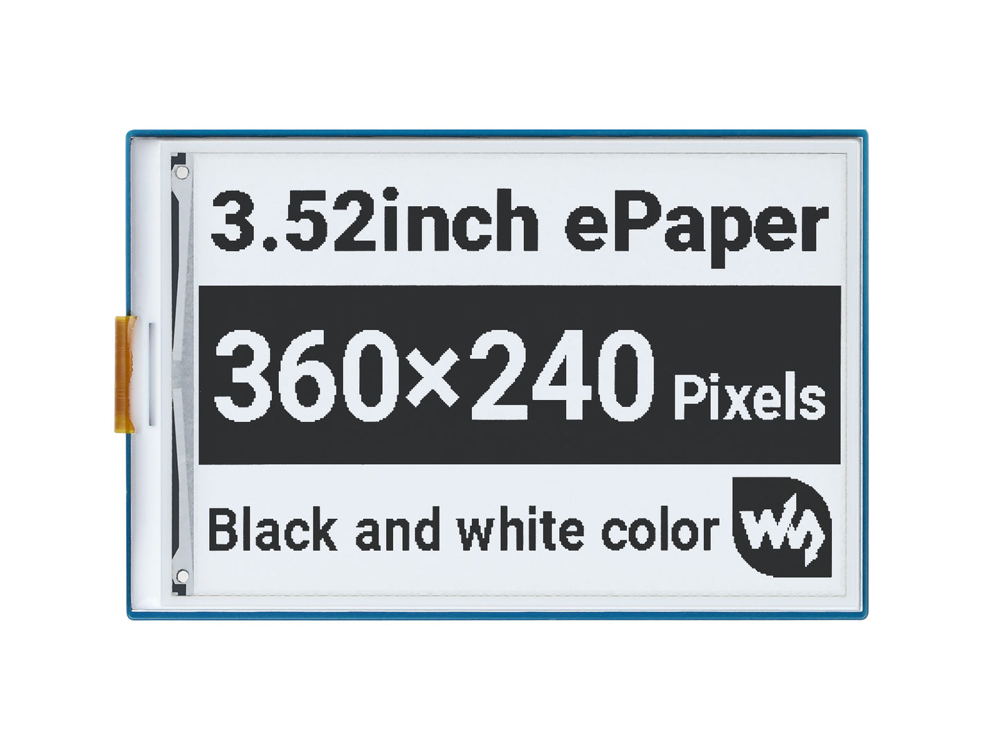 3.52inch e-Paper HAT, 360 × 240, SPI Interface