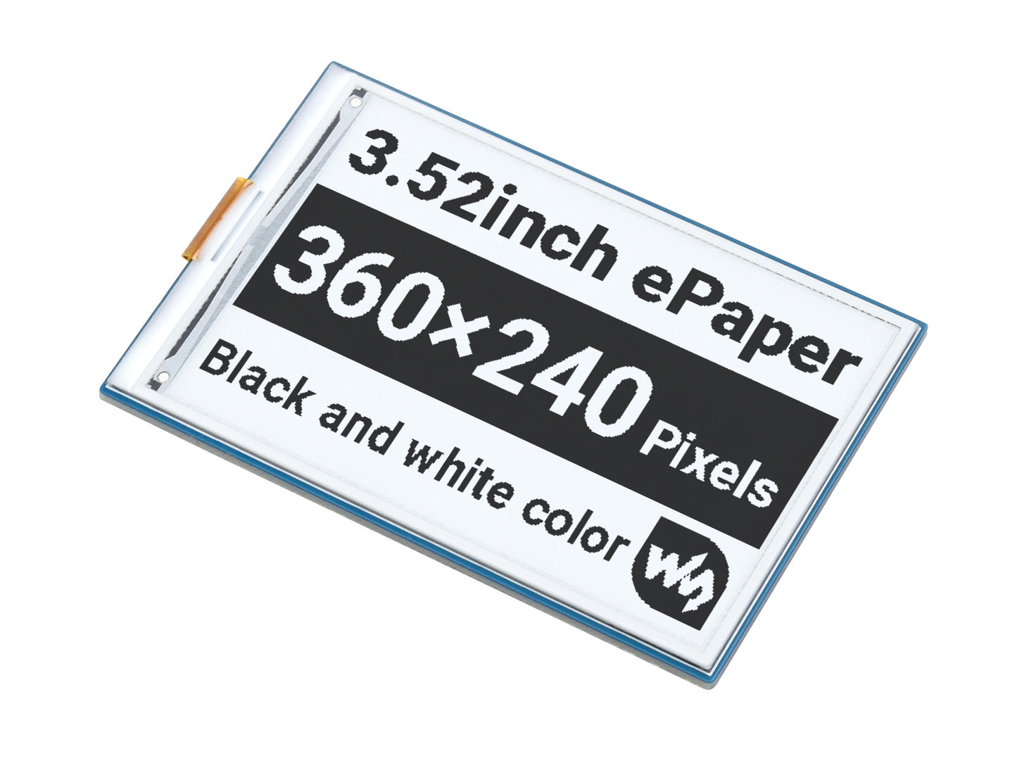 3.52inch e-Paper HAT, 360 × 240, SPI Interface