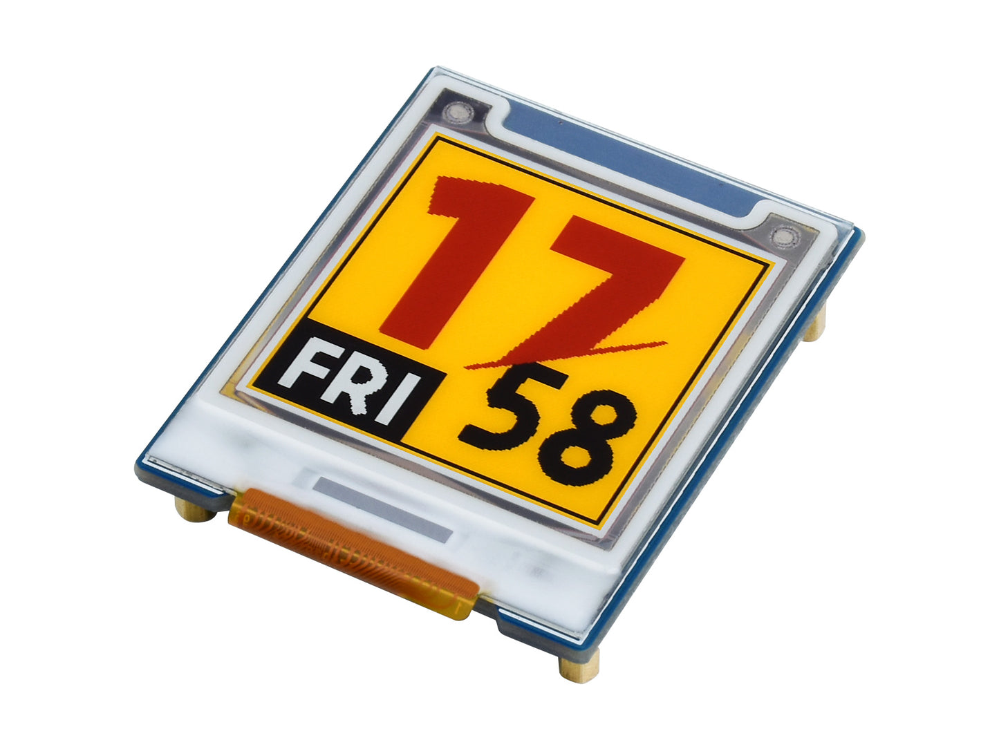 1.64inch square E-Paper Module (G), 168 × 168, Red/Yellow/Black/White