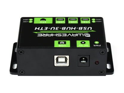 Industrial Grade Multifunctional USB HUB, Extending 3x USB ports + 100M Ethernet Port