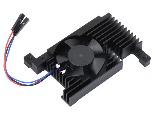 Dedicated All-In-One aluminum alloy cooling fan for Raspberry Pi 4B, PWM speed adjustment, better cooling